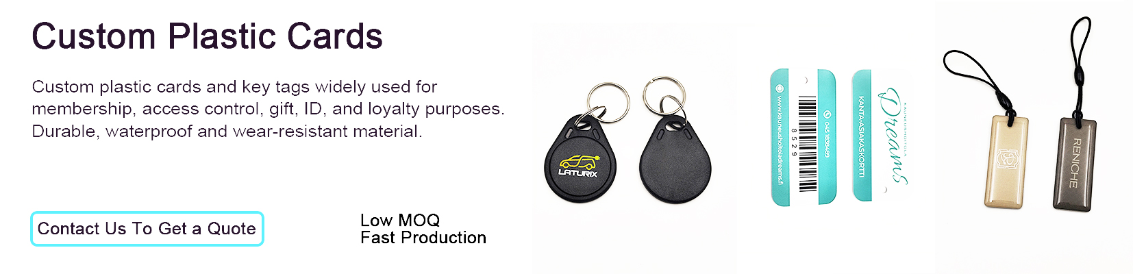custom plastic key cards manufacturer