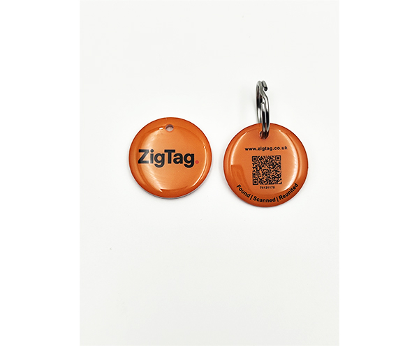 Custom Tag with Epoxy and Metal Ring